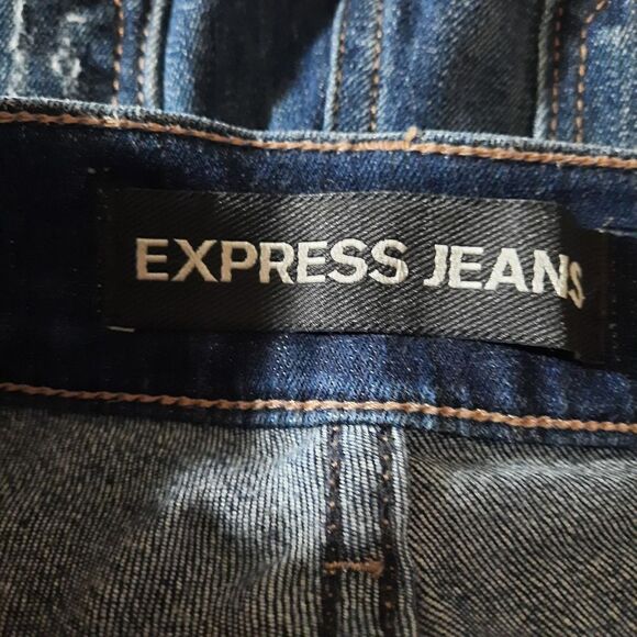 Express Jeans Ladies 6 Cropped Leggings raw hem - Picture 6 of 9